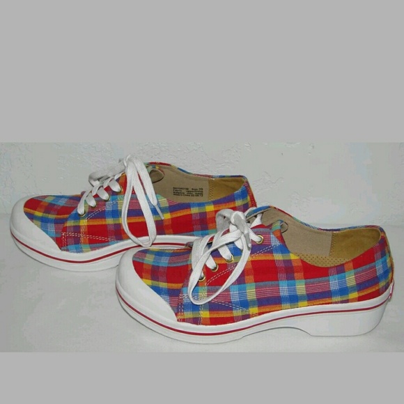 dansko plaid sneakers